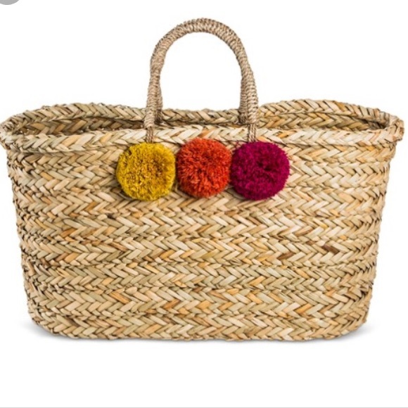 straw tote bag target